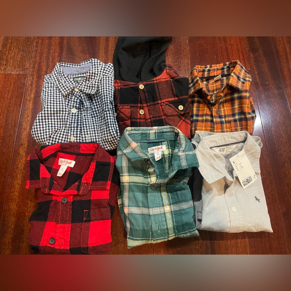 Bundle of 6 Button-Up Shirts